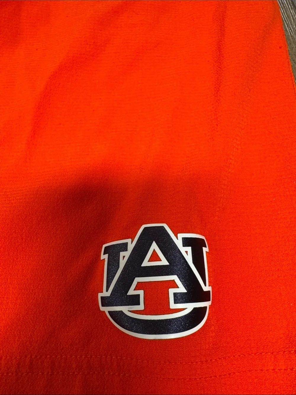 Auburn player issued Under Armour Orange Men's Athletic Shorts with Navy Accents